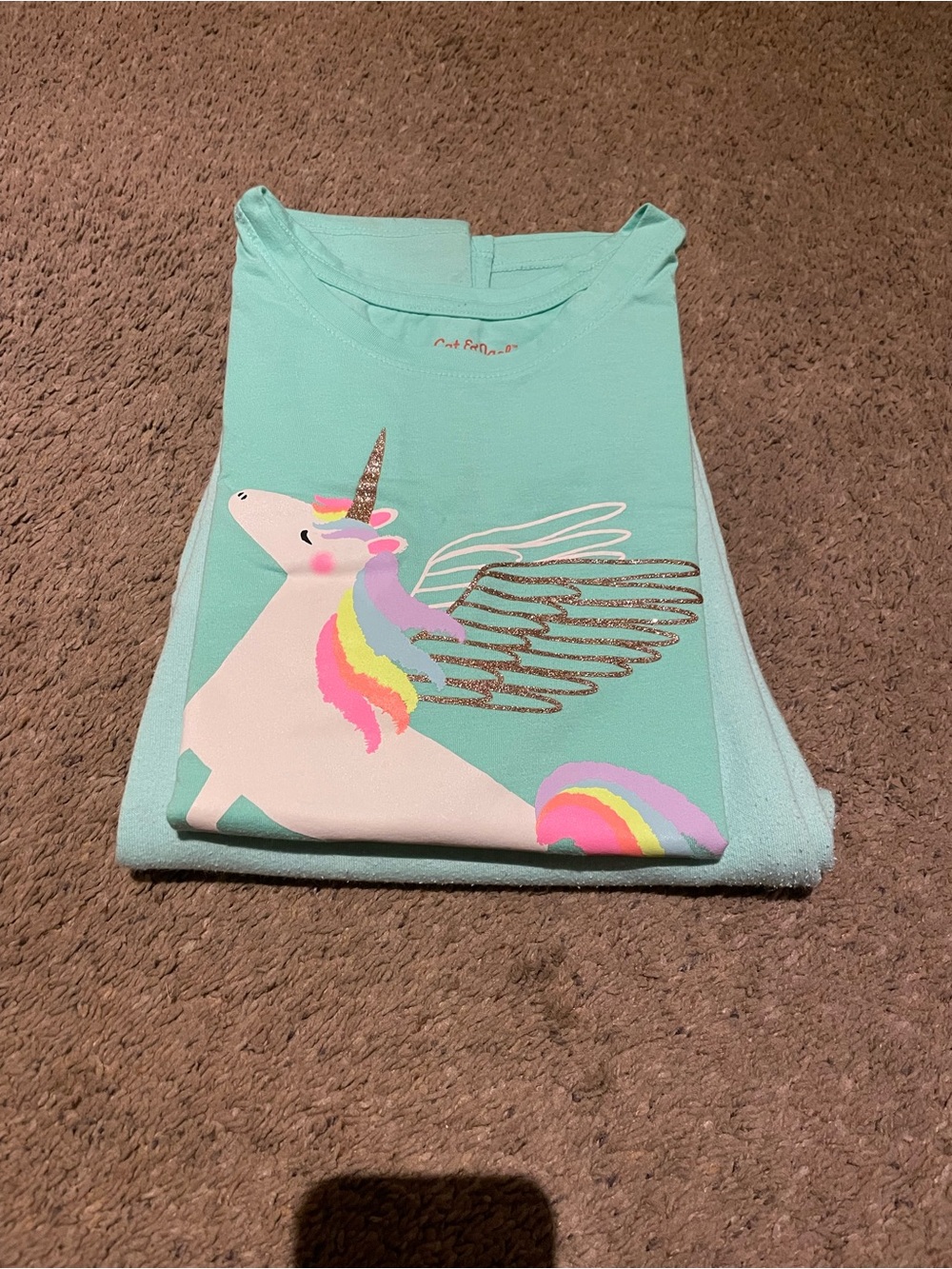 Cat & Jack Mint Green Pajama Set
